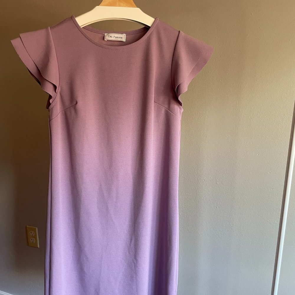 Lilac Mini Dress from Ces Femme, Size Small